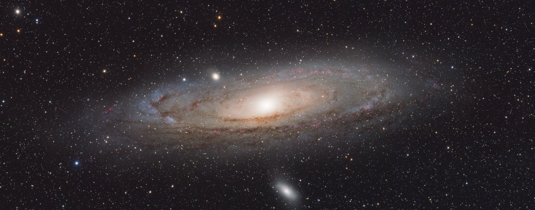 M31 Andromeda galaxy HaLRGB (4 segment mosaic)