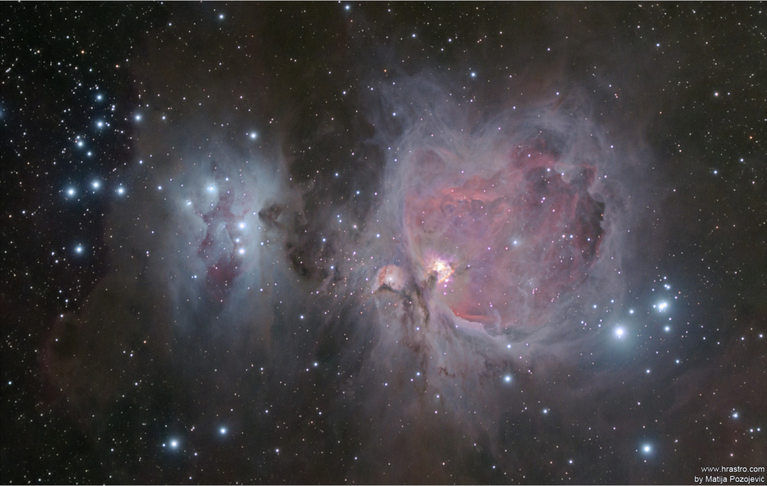 Orion (M42) and Running man nebula